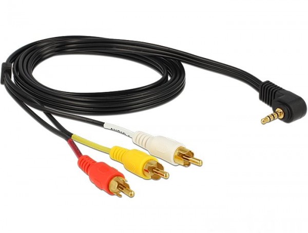 RCA-kabel guldpläterad för JVC GR-D30U