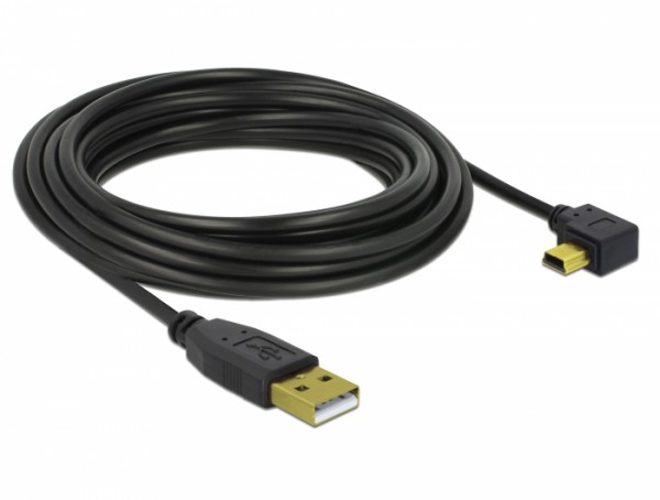 USB-kabel 5m vinkel plugg f. Canon PowerShot A95